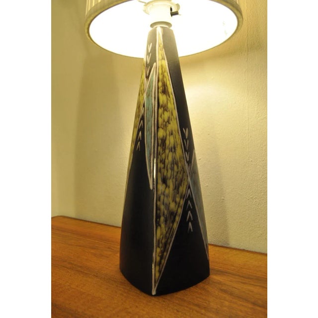 Ceramic Large Ceramic Table Lamp by Svend Aage Jensen for Søholm, 1950s For Sale - Image 7 of 9