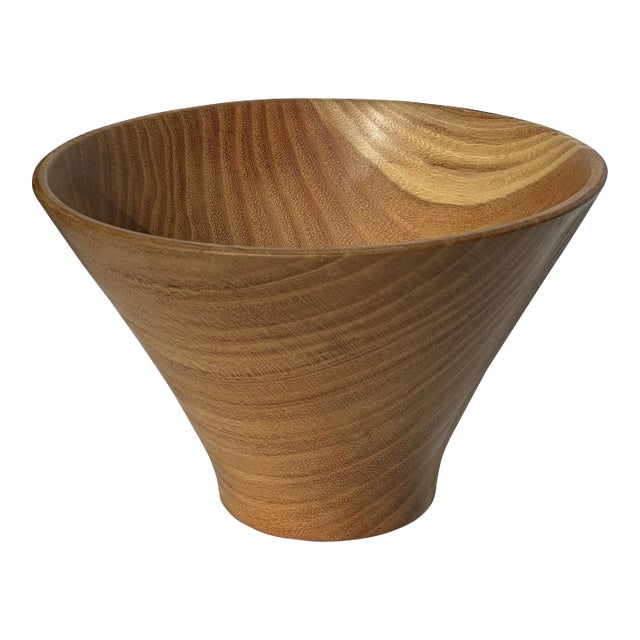 Marian McDavid Hand Carved Wood Bowl For Sale