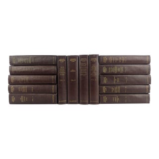 Vintage 1960 Blackstone Modern American Law Books – 14-Volume Burgundy & Gilt Library Set For Sale