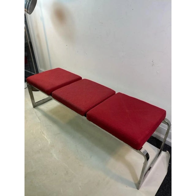 1970s Design Institute America Modernist Chrome Bench Chairish