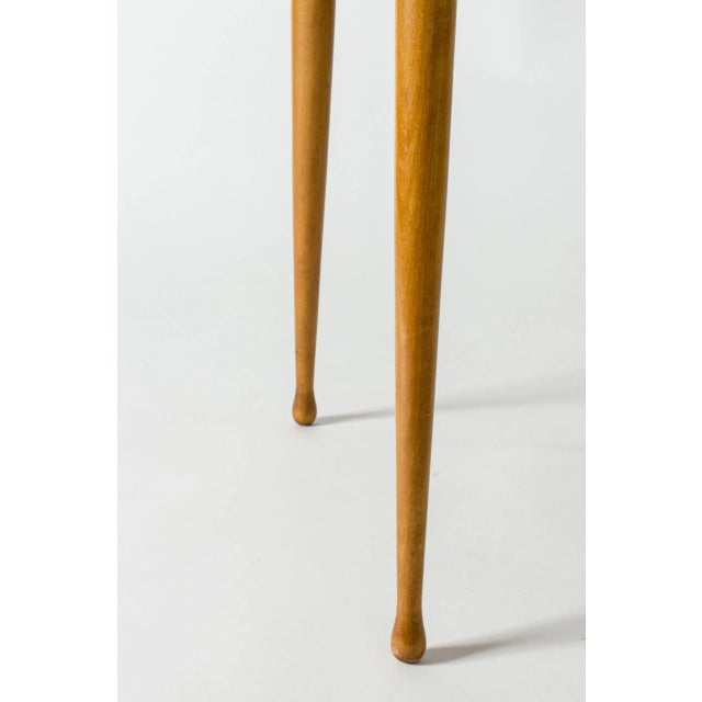 Mid-Century Swedish Side Table with Inlays For Sale - Image 10 of 11