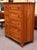 Traditional Vintage Amish Solid Cherry Tall Chest of Drawers c.1980 For Sale - Image 3 of 9