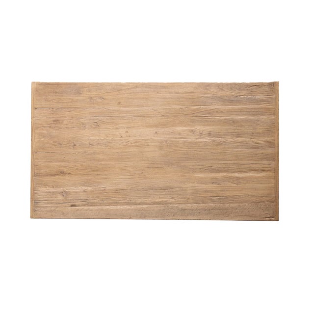 Mid-Century Modern Matthew Izzo Home Vernacular Reclaimed Wood Rustic Rectangular Dining Table For Sale - Image 3 of 5