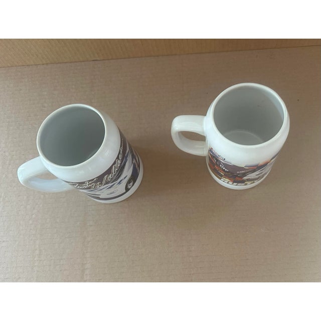 Traditional Rusty Wallace Nascar Beer Mugs — A Pair For Sale - Image 3 of 4