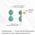 8.94ct Sleeping Beauty Turquoise Drop Earrings With Diamonds in 14k Gold- 2 Pieces For Sale - Image 11 of 14