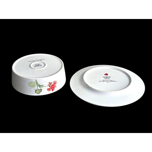 Fitz and Floyd Vintage Geranium by Block Spal Plates and Bowls, 10 Pieces For Sale - Image 4 of 12