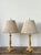 Neoclassical Vintage Empire Gilt Candlestick Lamps - A Pair For Sale - Image 3 of 12