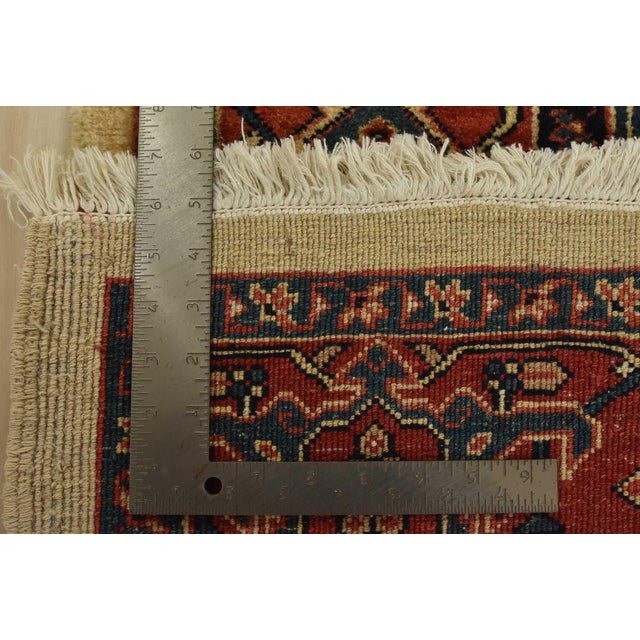 Fine Heriz Runner 3’2” X 10’7” Beige Wool Vintage Hand-Knotted Oriental Rug For Sale - Image 14 of 14