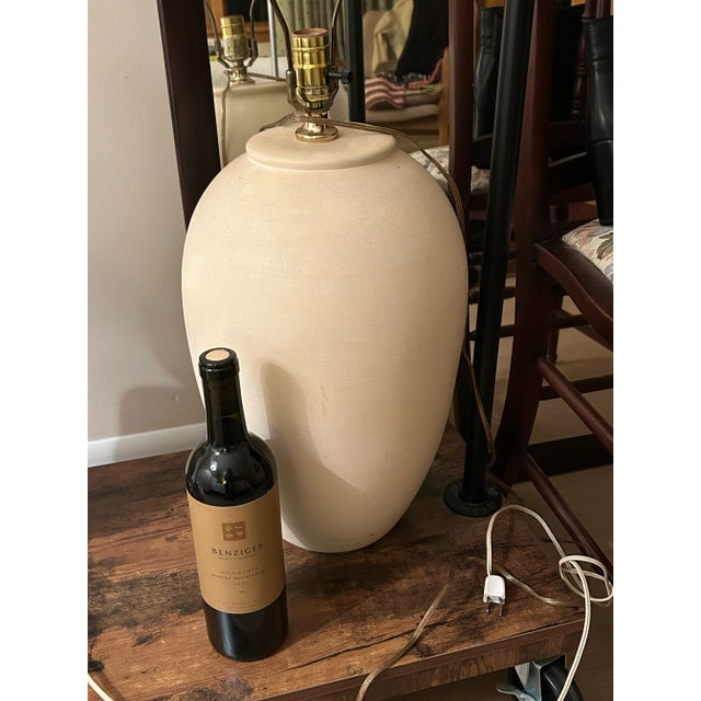 1970s Cream Coronet Lamp For Sale - Image 6 of 6