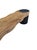 Wood Modern Organic Sculptural Teak Wood Bench in Burnt & Natural Finish For Sale - Image 7 of 8