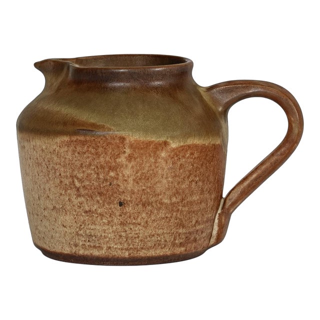 Mid-Century Modern Burnt Orange Suntale Pitcher (1950s) For Sale