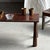 Vintage Indonesian Brown Teak Coffee Table with Tapered Legs, 1980s For Sale - Image 18 of 18