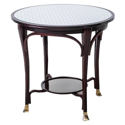 Secessionistic Table by Gustav Siegel for Jacob & Josef Kohn, 1900s For Sale