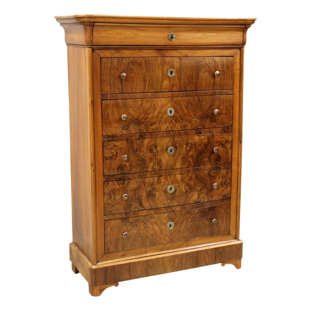 19th Century Weekly Chest of Drawers in Walnut For Sale