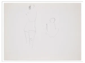 Flor David, Figures, 1950s, Pen on Paper