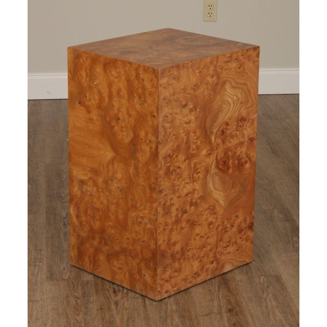Burl Wood Mid Century Modern Pedestal Chairish