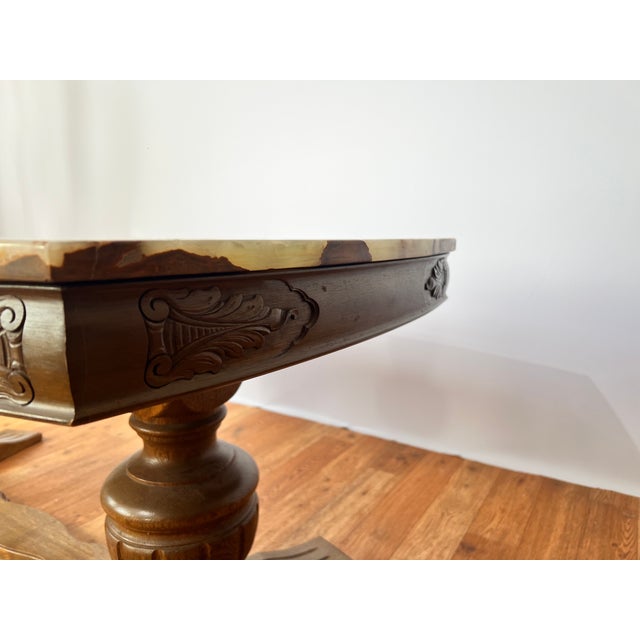 Wilhelminian Style Coffee Table with Onyx Top, 1960s For Sale - Image 12 of 15