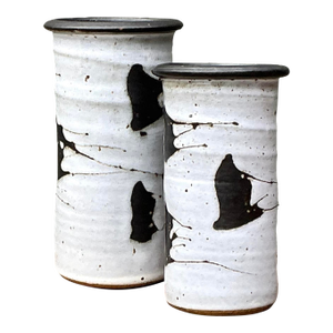 Vintage Original Studio Pottery Vases - Set of 2