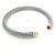 1990s David Yurman Citrine and Diamond 5mm Cuff Bracelet Silver Estate For Sale In New York - Image 6 of 6