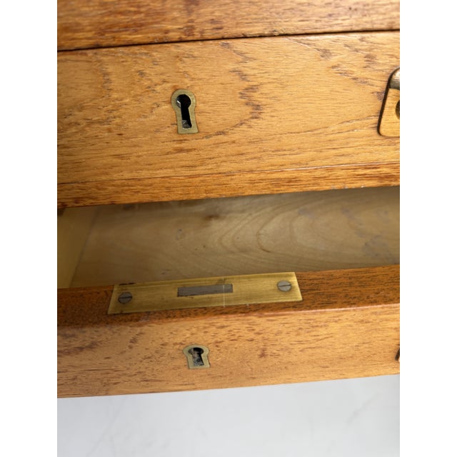 Large Danish Mahogany Desk by Ejner Larsen and Aksel Bender Madsen for Willy Beck, 1950s For Sale - Image 6 of 10