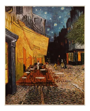 1950s After Vincent Van Gogh "Sidewalk Cafe at Night", First Edition Print