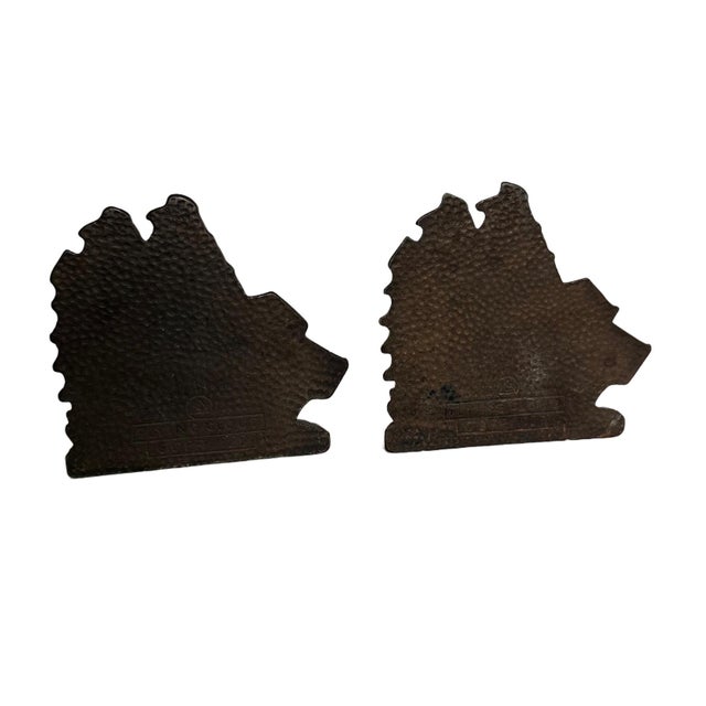 1920s Pair of Cast Bronze Flying Cloud Bookends For Sale - Image 5 of 6