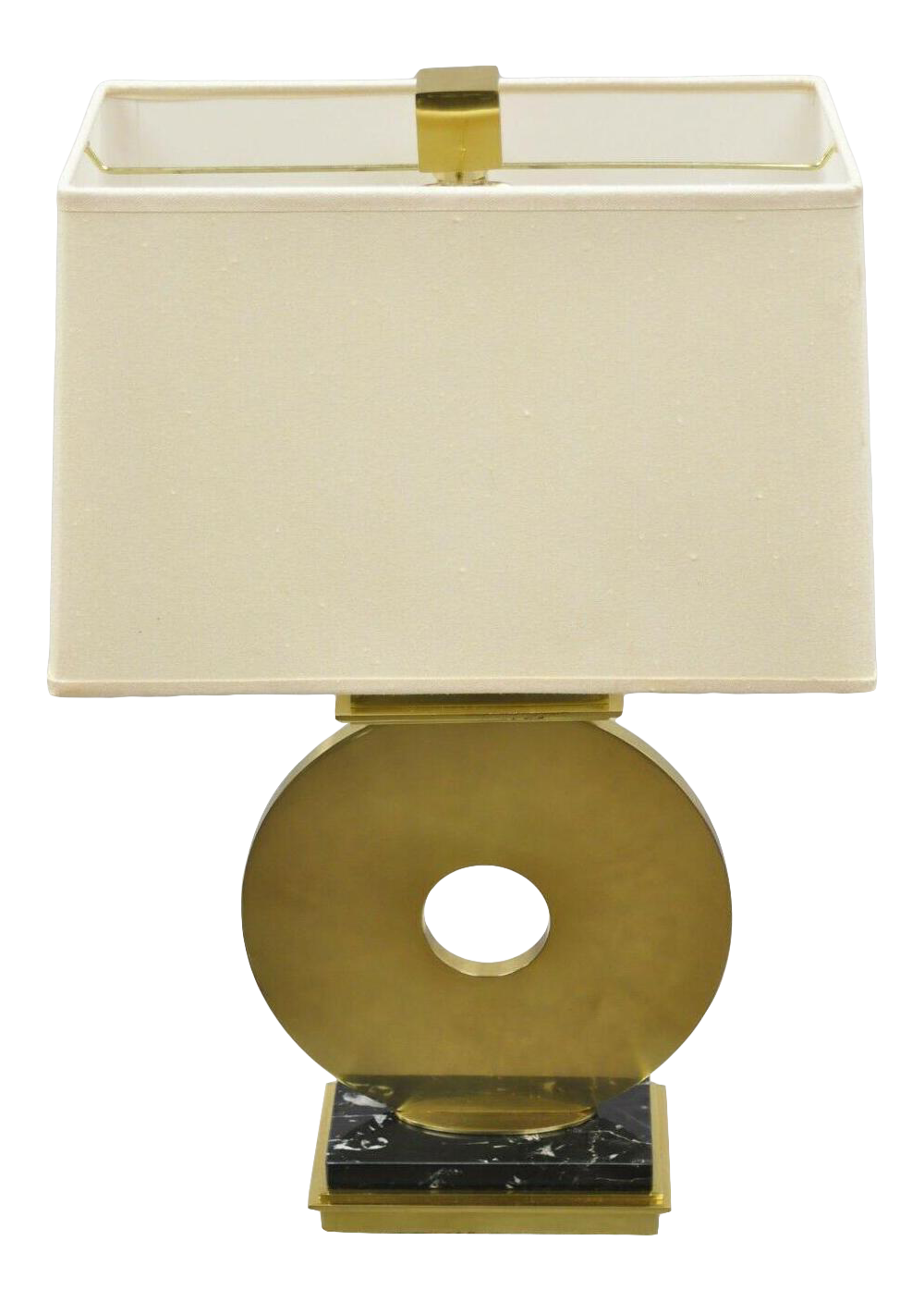 brass ring table lamp
