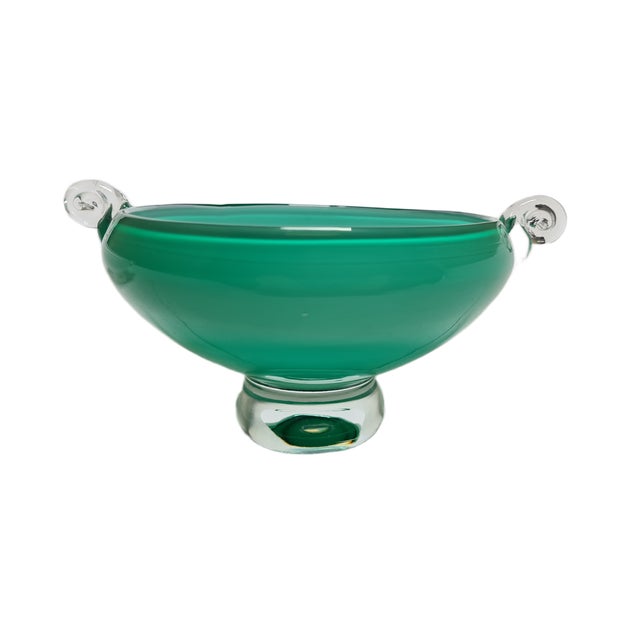 Vintage Glass Basket from HSG Tarnowiec, Poland, 1970s For Sale - Image 13 of 18