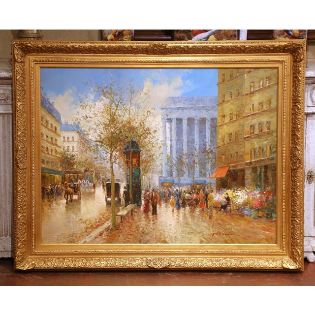 Mid-Century French Oil on Canvas Painting of “La Madeleine” Signed t.e. Pencke For Sale In Dallas - Image 6 of 14