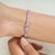 Pink Baguette Cut 10.47 Ct Pink Sapphire Linear Tennis Bracelet for Valentine in Silver, 7 Inch For Sale - Image 8 of 14
