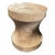 Sculptural Side Table Crafted From Teak Wood, With Textures For Sale