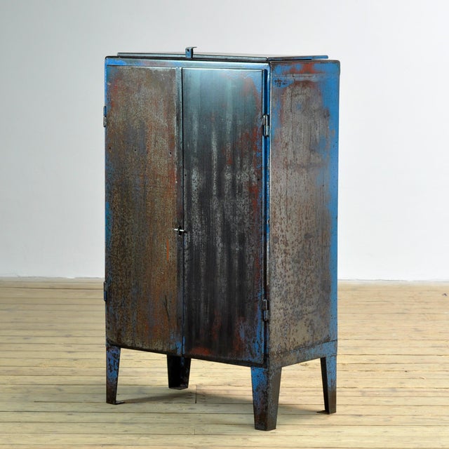 Vintage Industrial Iron Cabinet, 1970s For Sale - Image 15 of 15