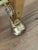 Vintage Gold-Tone Metal and Plastic Three-Tier Bar Cart For Sale - Image 9 of 12