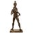 A very handsome tall antique French patinated bronze statue of a Greco-Roman warrior, circa 1890, by Émile Louis Picault...
