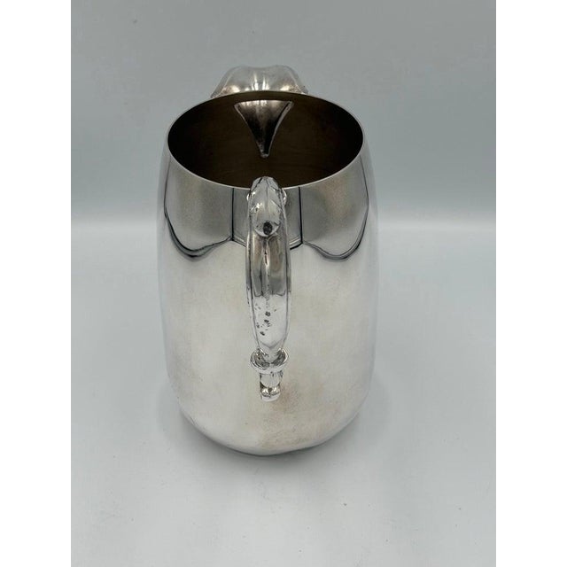 Early 20th Century Early 20th Century Edwardian Silver Plate Creamer Jug With Scroll Handle For Sale - Image 5 of 7