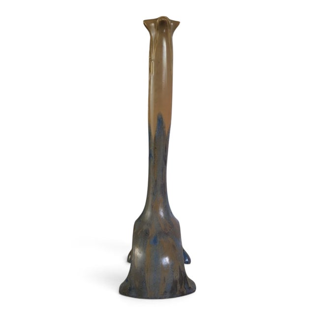 Art Nouveau Vase in Flamed Glazed Stoneware from Pierrefonds, 1890s For Sale - Image 6 of 15