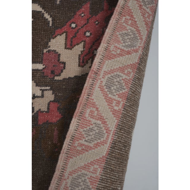 Oriental Turkish Oushak Rug With Floral Pattern 4'11" X 8'5" For Sale - Image 11 of 13