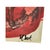 Vintage Signed Abstract Painting in Red and Black, Figurative Composition For Sale - Image 10 of 10