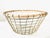 Farmhouse French Woven Wire Brioche Bun Basket/Gold For Sale - Image 3 of 3