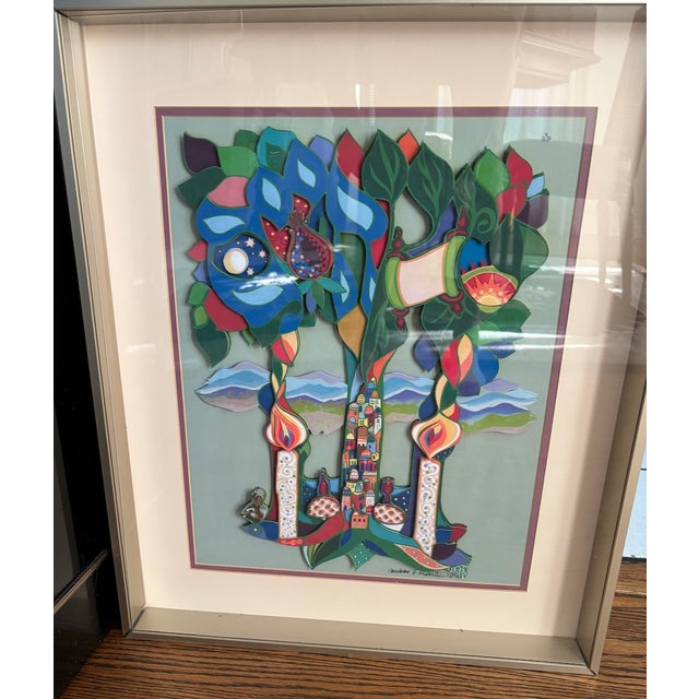 Art Deco Framed Mordechai Rosenstein Layered Pop Art For Sale - Image 3 of 12