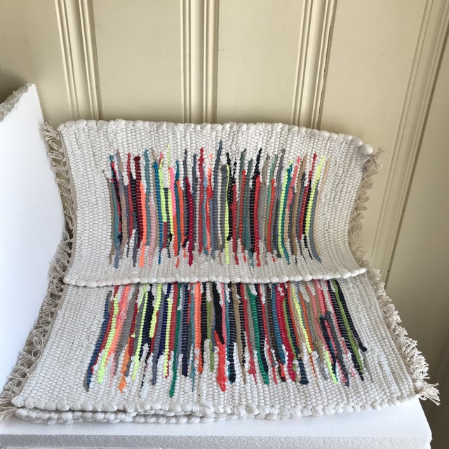 Boho Woven Rag Rug Placemats, Set of Four Chairish