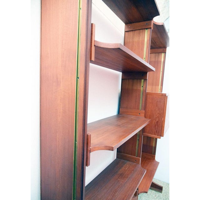 Mid-Century Modern Teak Bookcase attributed to La Permanente Mobili Cantù, 1960s For Sale - Image 3 of 12