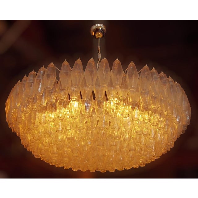 Not Yet Made - Made To Order 21st Century Clear Murano Poliedri Chandelier or Flush Mount by Fabio LTD For Sale - Image 5 of 7
