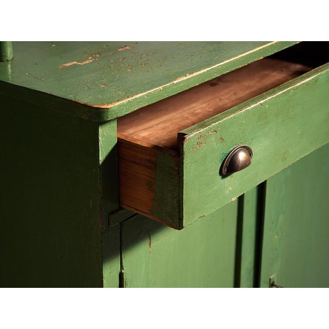 Antique Emerald Green Kitchen Cabinet, 1920s For Sale - Image 18 of 18