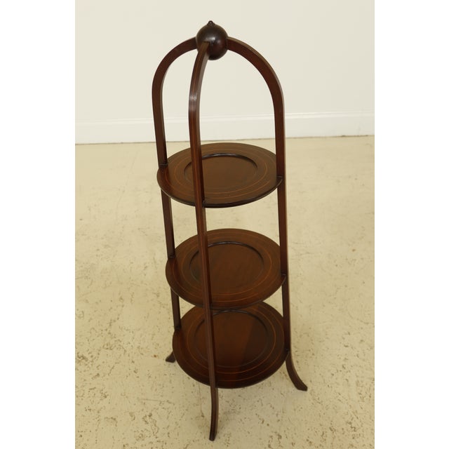 Vintage Inlaid Mahogany 3 Tier Muffin Stand Chairish