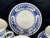 Vintage Royal Usa Hampshire Blue & White Ironstone Tea Mug Set- Set 4 For Sale - Image 4 of 6