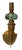 A refined pair of Italian Mid-Century wall sconces, circa 1950s, designed in the manner of Gio Ponti for FontanaArte,...