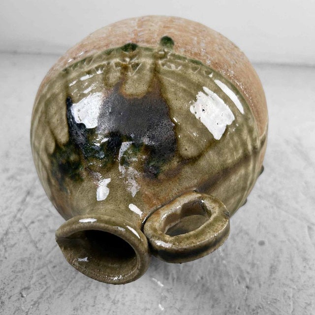 Mid-Century Glazed Ceramic Shigaraki Jug, Japan, 1960s For Sale - Image 13 of 18