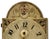 Ruby Red Antique American Hand Painted Wood Grandfather Clock Dial by Connecticut Maker Silas Hoadley - Circa Very Early 1800s For Sale - Image 8 of 18