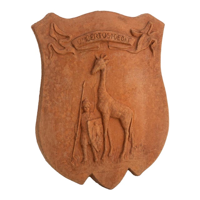 Giraffa Terracotta Wall Plaque For Sale
